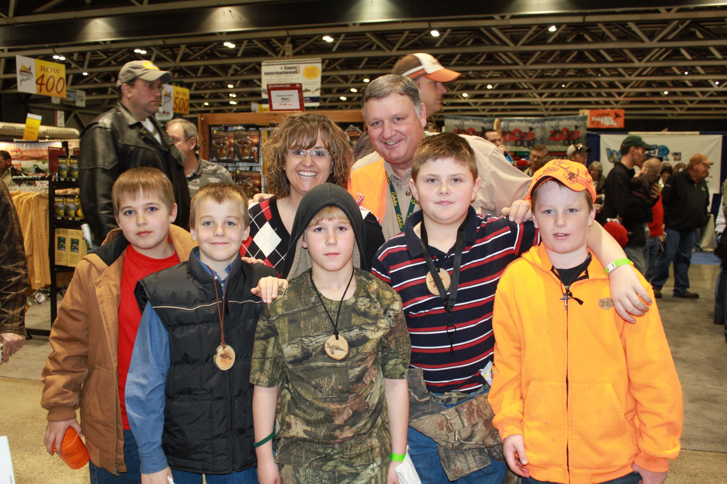 The Dill Family, who were recent first time hunters at Ringneck, stopped by the booth to say hi at Pheasant Fest 2012.